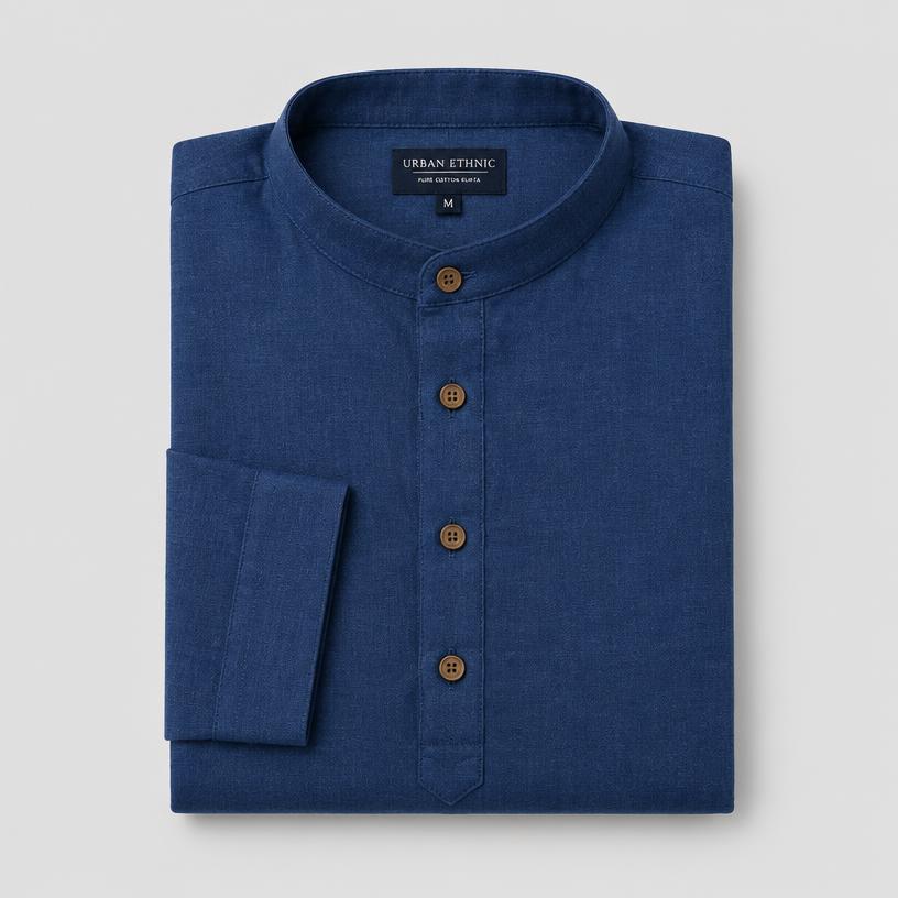 Indigo Pure Cotton Kurta